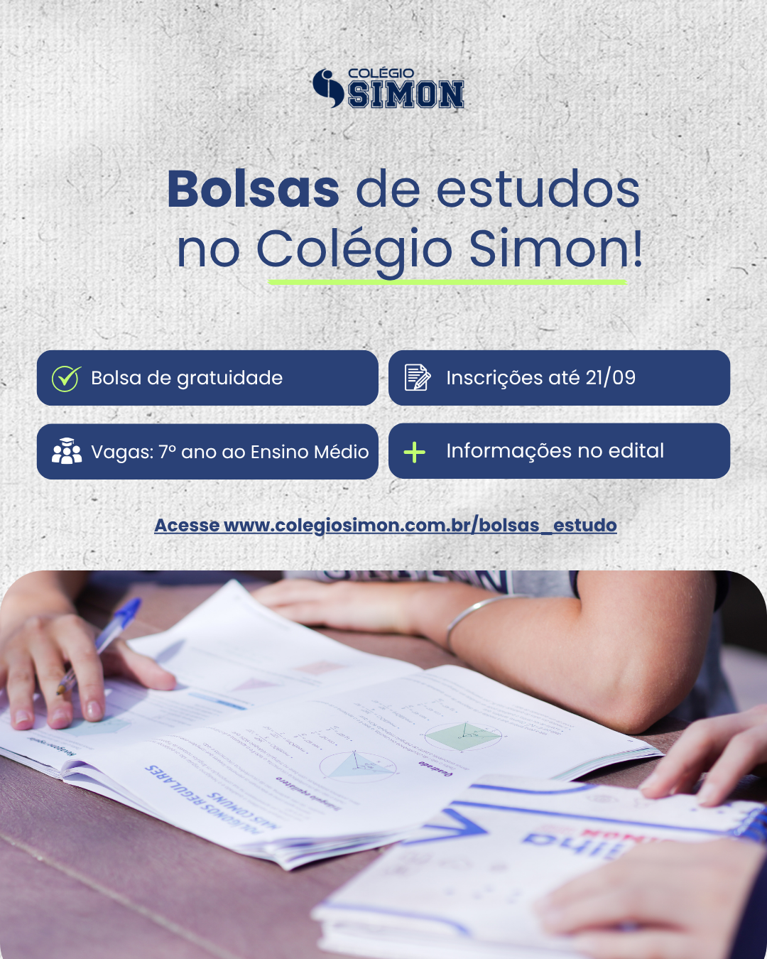 Edital das Bolsas de Estudo 2027!